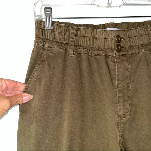 Michael Stars Kenya Cotton Twill High Rise Wide Leg Pant - Picture 7 of 14